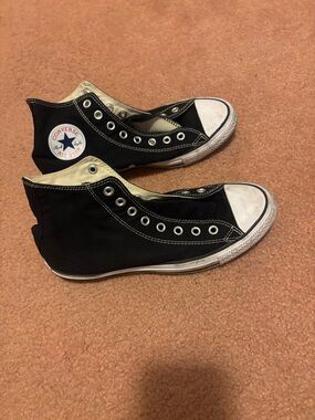 Converse Black and White High Top Sneakers